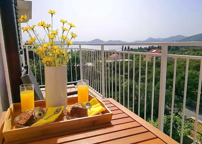 Kola - Two Bedroom With Balcony And Sea View 2 아파트 Banići